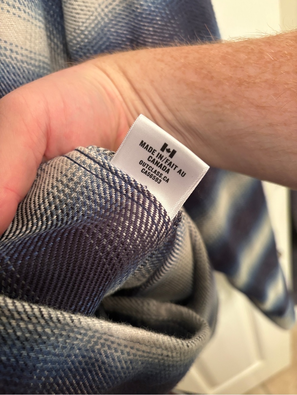 Outclass Blue Plaid Overshirt - Picture 4 of 5